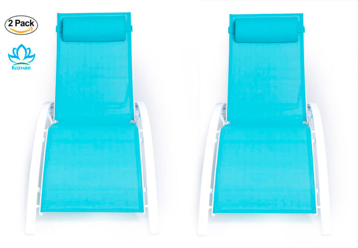 Kozyard KozyLounge Elegant Patio Reclining Adjustable Chaise Lounge（6 Options）